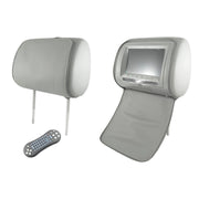 Trade Shop - Coppia Poggiatesta Auto Monitor Lcd 7 Pollici Dvd Usb Sd Card Con Patta -
