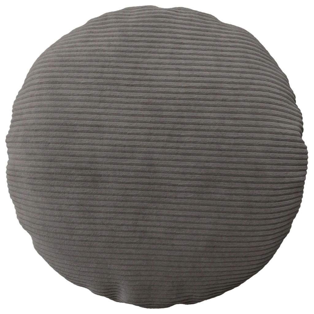 Federa 2 pcs HEERLEN Grigio Scuro Ø 60 cm corduroy 922919