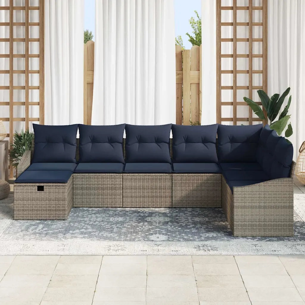 Set di divani con cuscino 6 pcs polyrattan 3360666