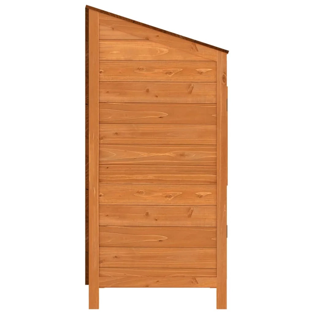 Casetta da giardino 55 x 52 x 112 cm in legno massello di abete marrone 02_0044050