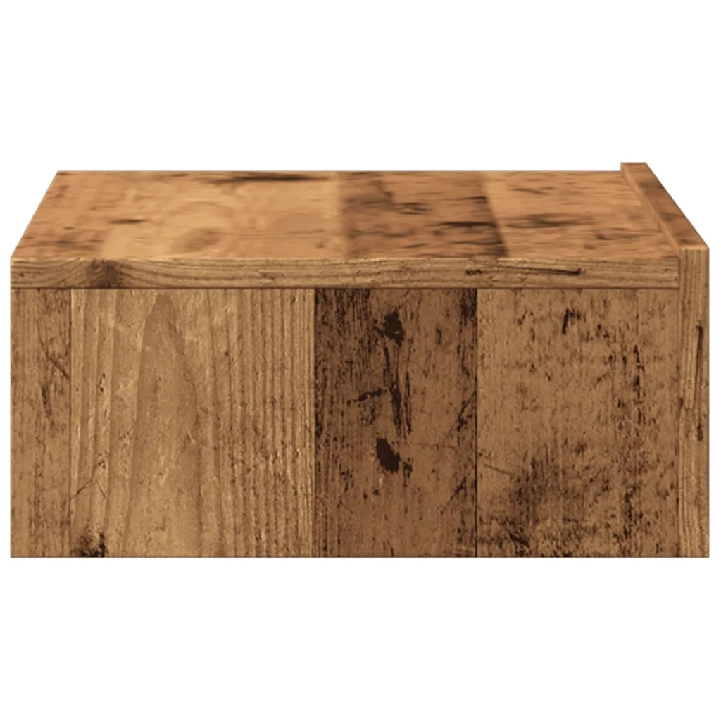 Mobile Porta TV con Luci LED Legno Antico 60x35x15,5 cm 856343