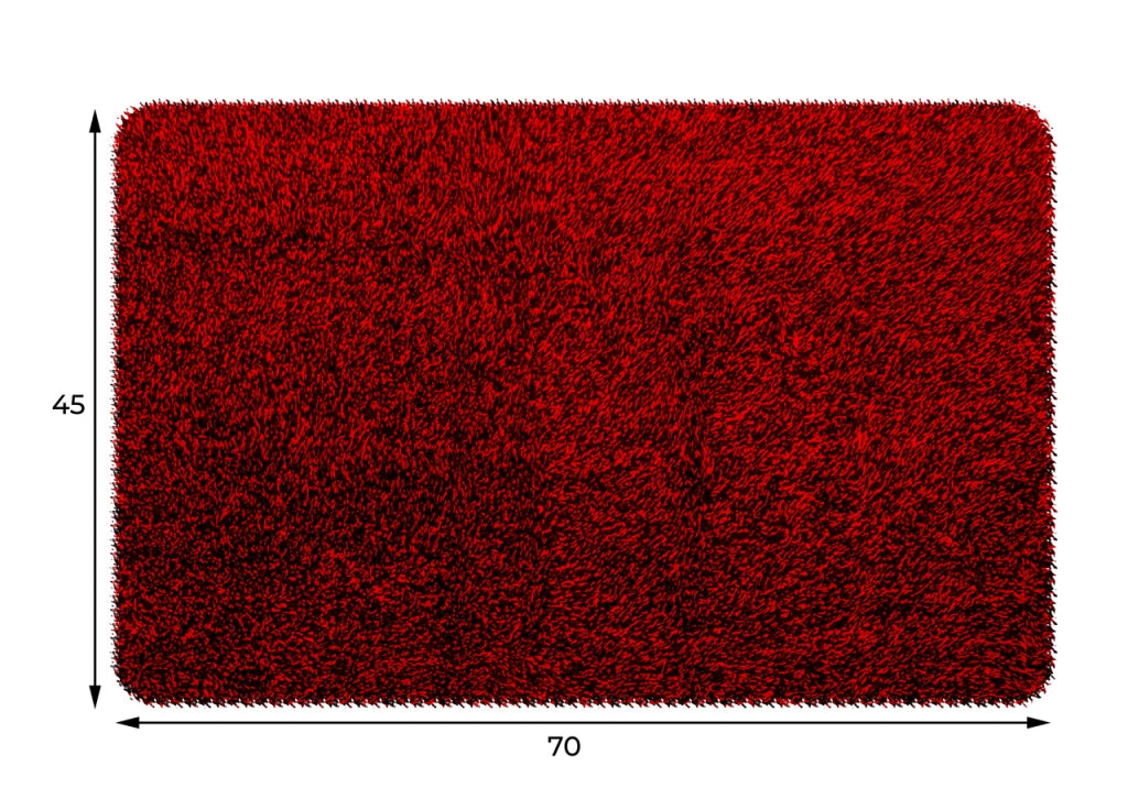Zerbino Antiscivolo Entrata Ingresso Casa Esterno Asciugapassi Magic Clean - 45x70 - Rosso