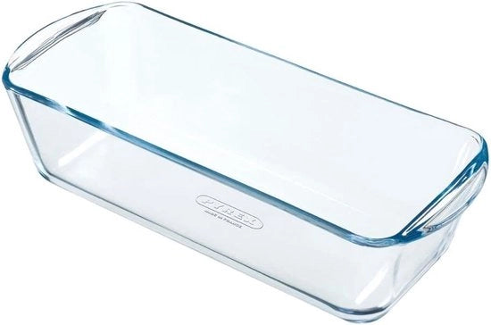 Stampo trasparente a forma di torta - adatto per dolci - 1 pezzo - vetro - 28 x 11,5 x 7,5 cm