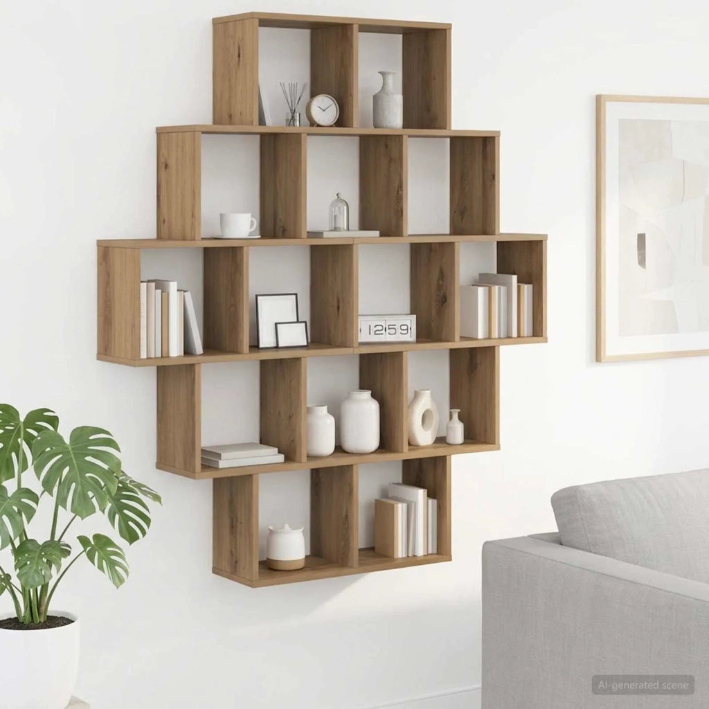 Scaffale da parete Rovere Artigianale 120 x 20 x 136 cm 8012163