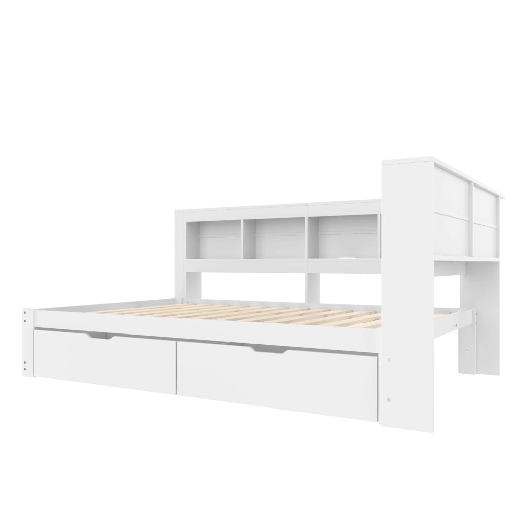 Letto daybed 140x200 cm con cassetti, prese e USB