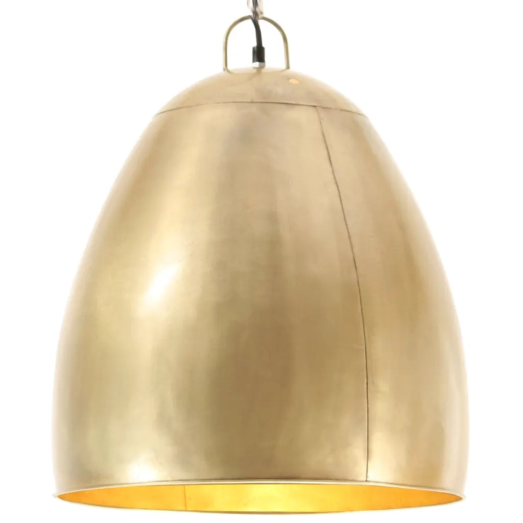 Lampada a Sospensione Industriale 25 W Ottone Rotonda 42 cm E27 cod mxl 63395