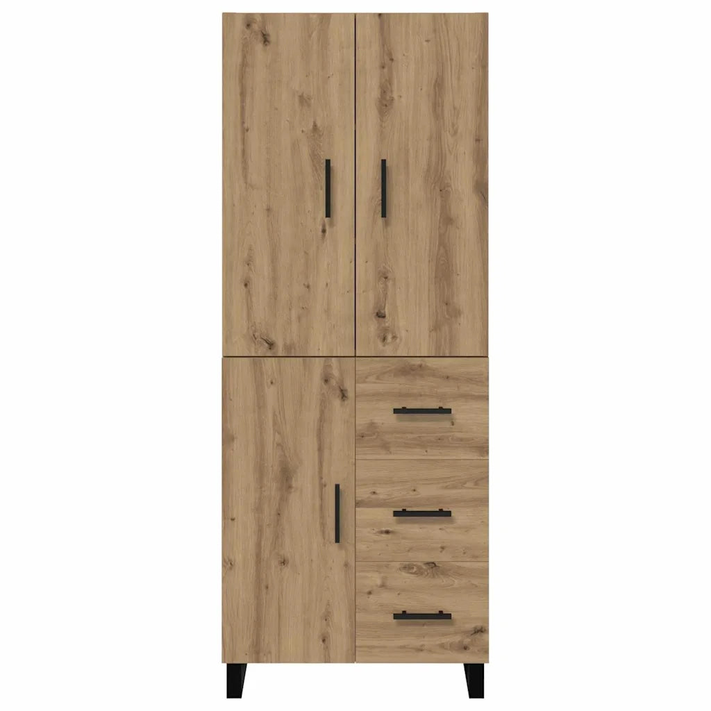 Credenza 2 pcs Rovere artigianale 69,5 x 34 x 180 cm