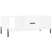 Tavolino da salotto | Tavolino da caff¨¨ | Tavolino da Soggiorno Bianco 102x50x40 cm in Legno Multistrato