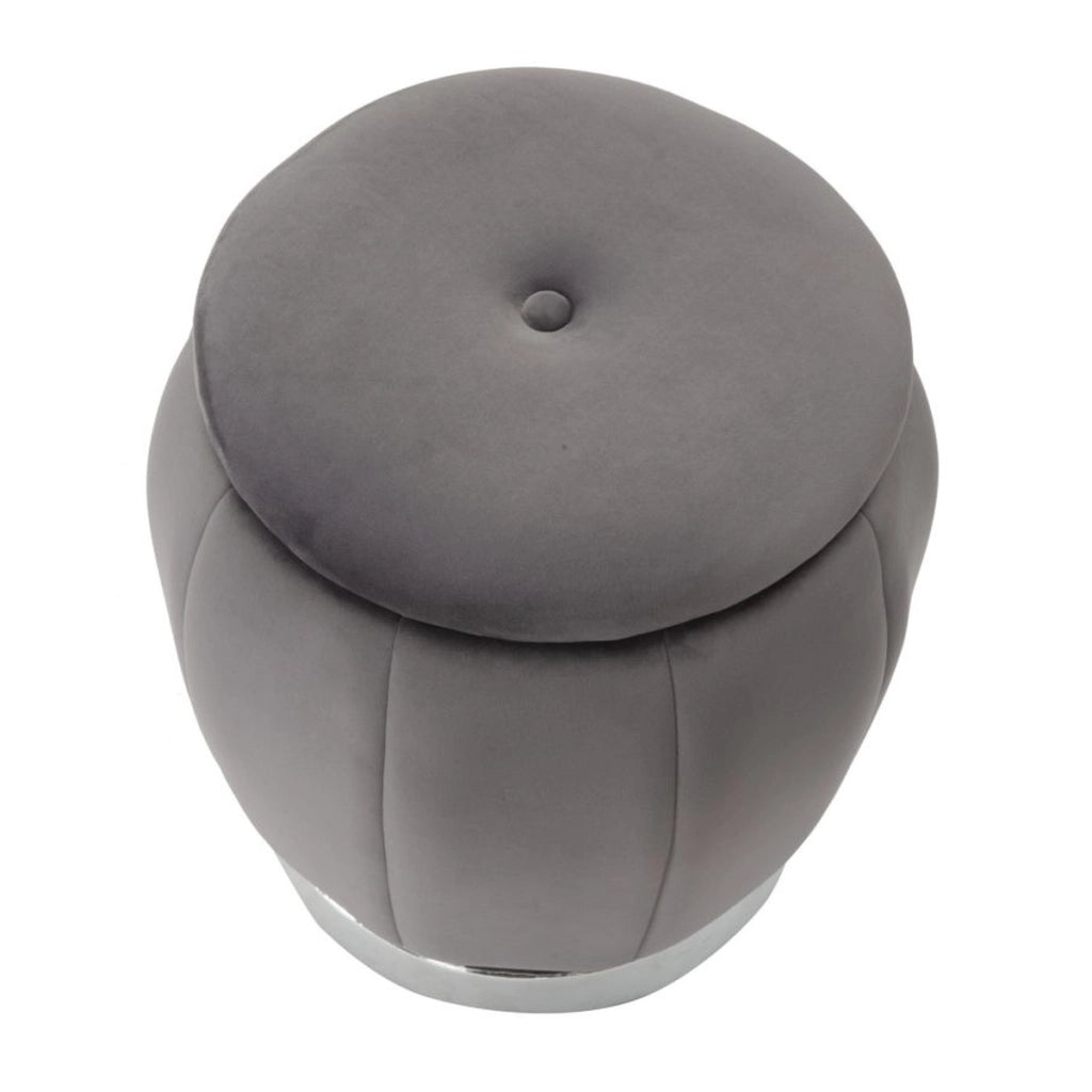 Pouf VKH356, Grigio, Legno, 43x43x43 cm