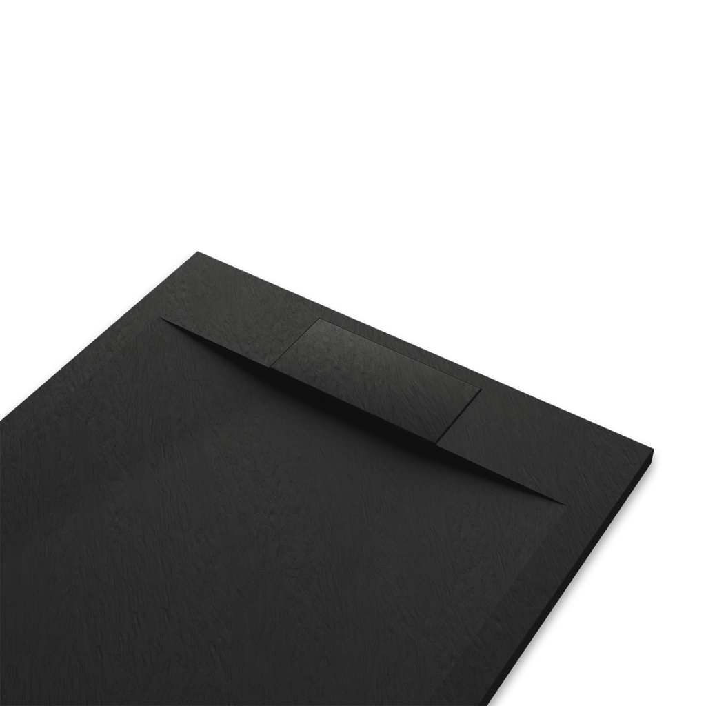 Piatto doccia 90x120 effetto pietra colore nero | Cosmos