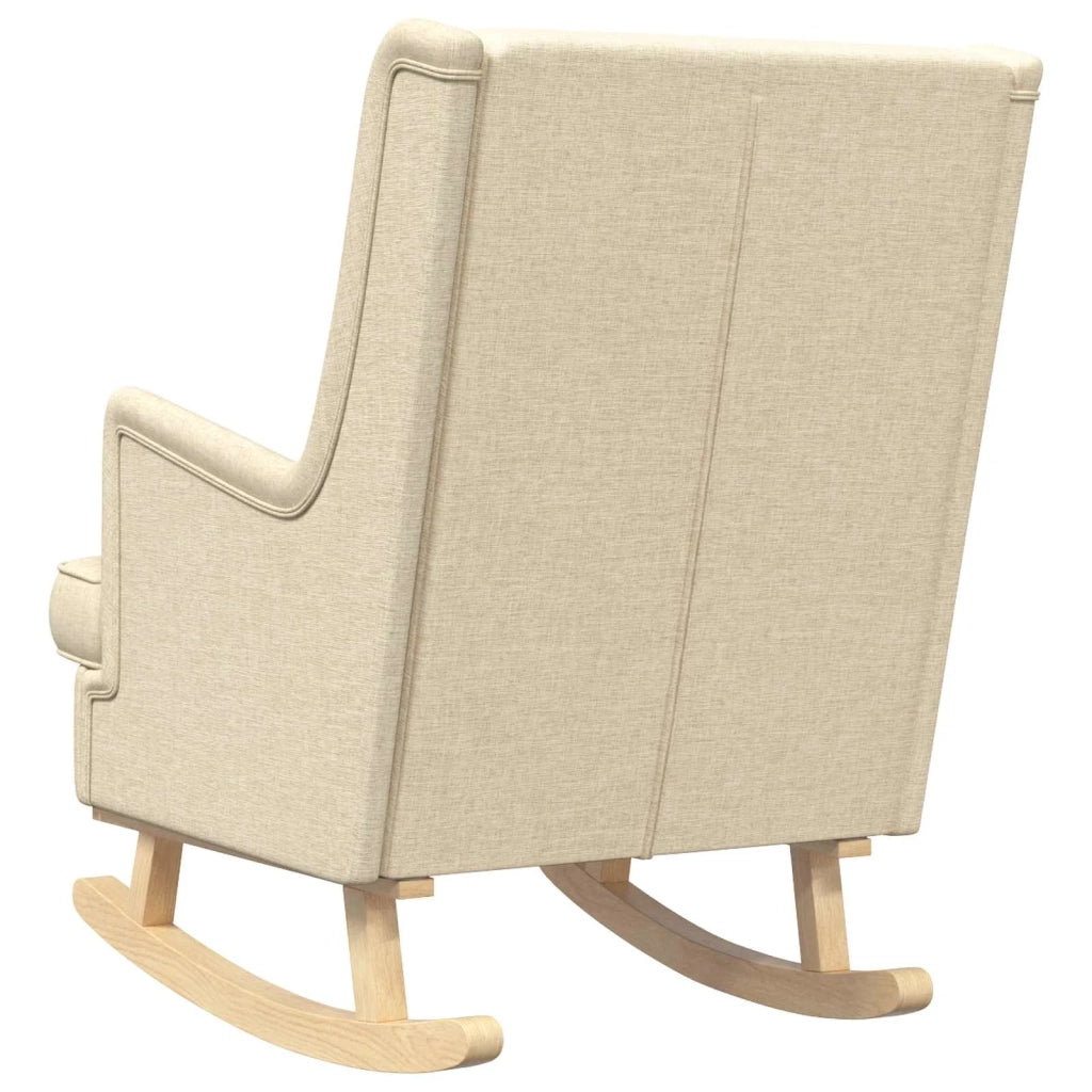 Sedia a dondolo Crema 62 x 80 x 85 cm Tessuto 42029968