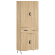 Credenza | Madia | Buffet da pranzo | Armadio da pranzo Rovere Sonoma 69,5x34x180 cm in Legno Multistrato