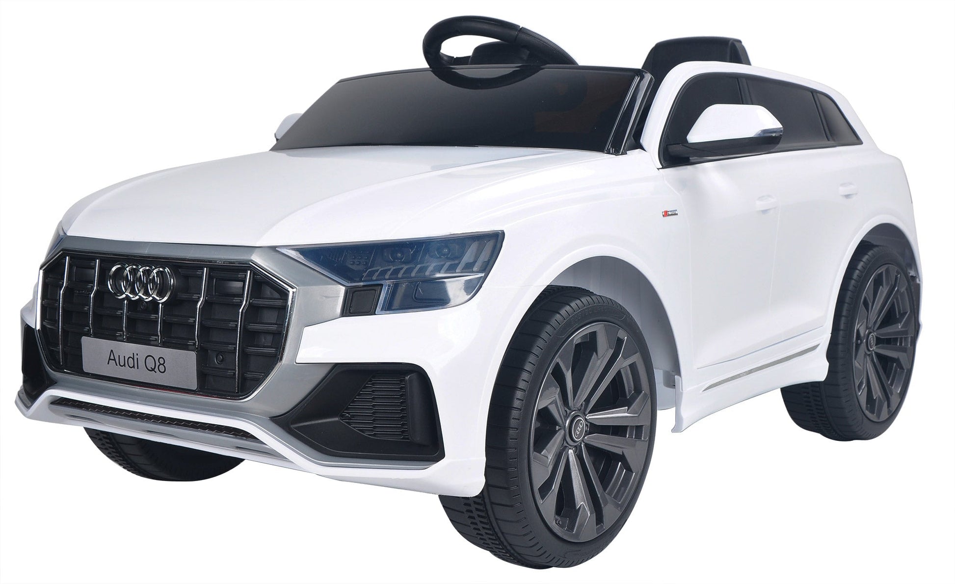 Macchina Elettrica per Bambini 12V con Licenza Audi Q8 Bianca