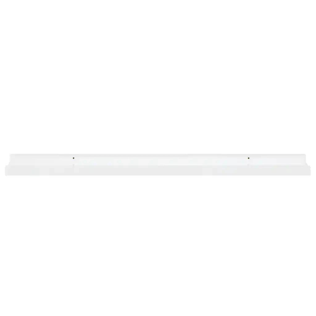 Mensole da Parete 2 pz Bianco Lucido 80x9x3 cm 326650
