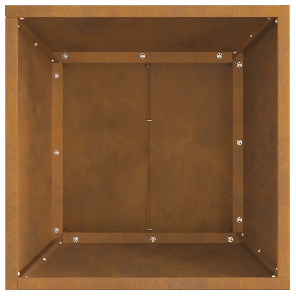 Focolare-Stufa-Camino Marrone 40 x 40 x 35 cm Acciaio