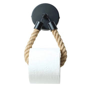 Supporto per carta igienica in corda, appeso con cavo, corda di canapa, supporto per carta igienica, asciugamani industriali a corda per toilette, bagno, doccia