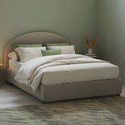 Aquanette, Letto Piazza e Mezza Contenitore Made in Italy, Grigio Tortora
