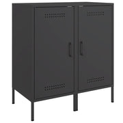 Credenze 2 pz | Madia | Buffet da pranzo | Armadio da pranzo Nere 36x39x79 cm in Acciaio