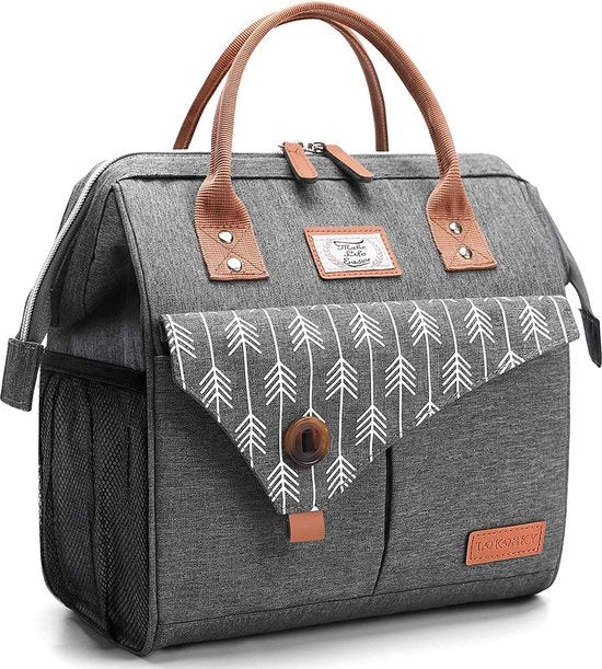 Borsa termica da 11L per picnic, lavoro all'aperto (grigio)