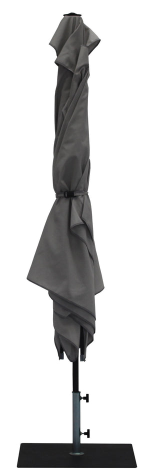 Ombrellone da Giardino 3x2 m Palo Ø38 mm in Alluminio Tessuto Olefin Trend Grigio