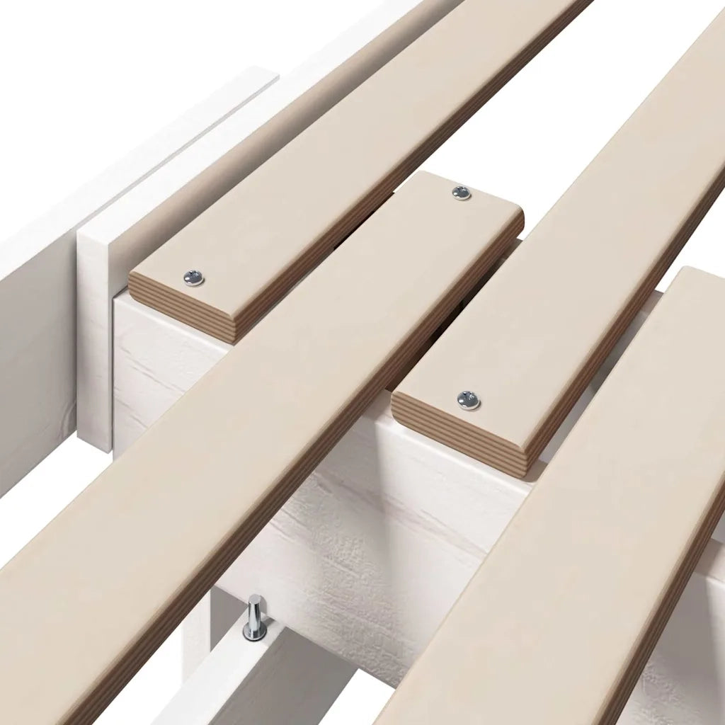 Struttura del letto Bianco 80 x 200 cm Legno multistrato 877207