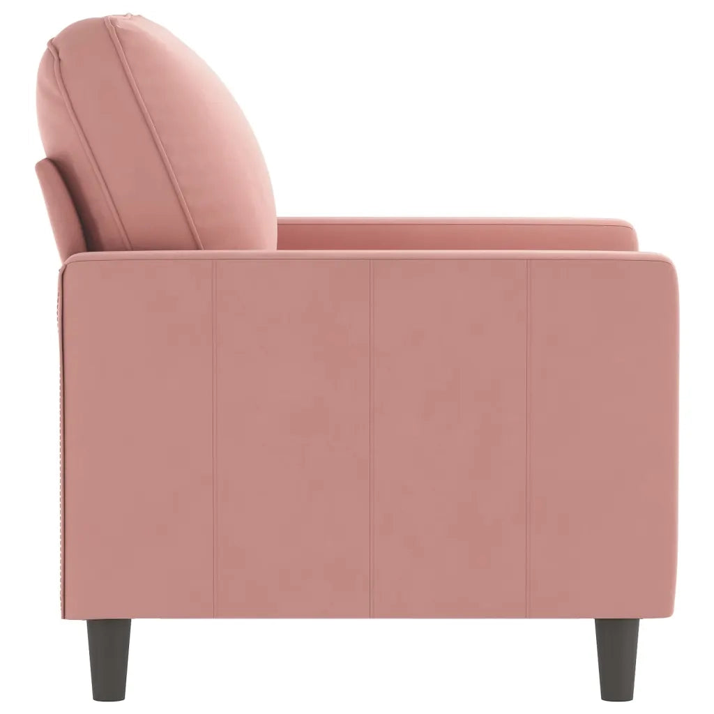 Poltrona Rosa 60 cm Velluto 348728