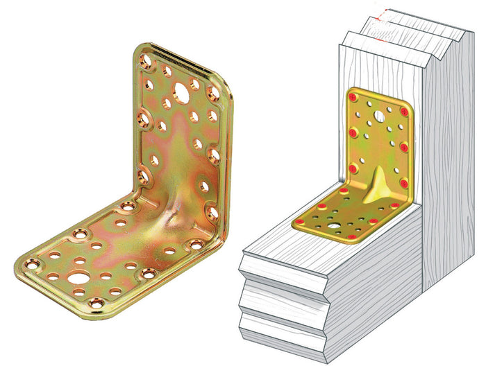 piastra angolare in acciaio tropicalizzato mm 65x90x90 cod:ferx.15205