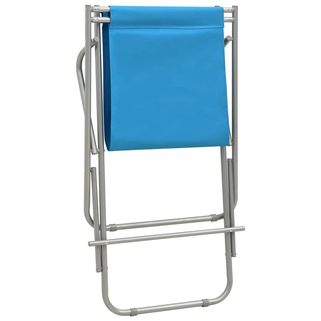 Set di due sedie a sdraio a dondolo in acciaio blu 02_0011988