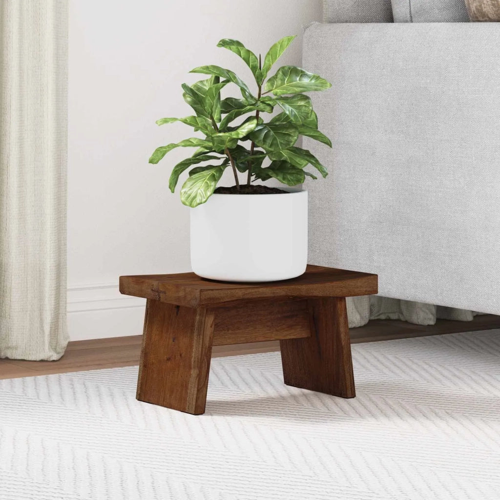 Pouf Naturale 29 x 20 x 17 cm Legno di Mogano 42012396
