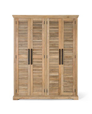 Armadio in legno di mango naturale