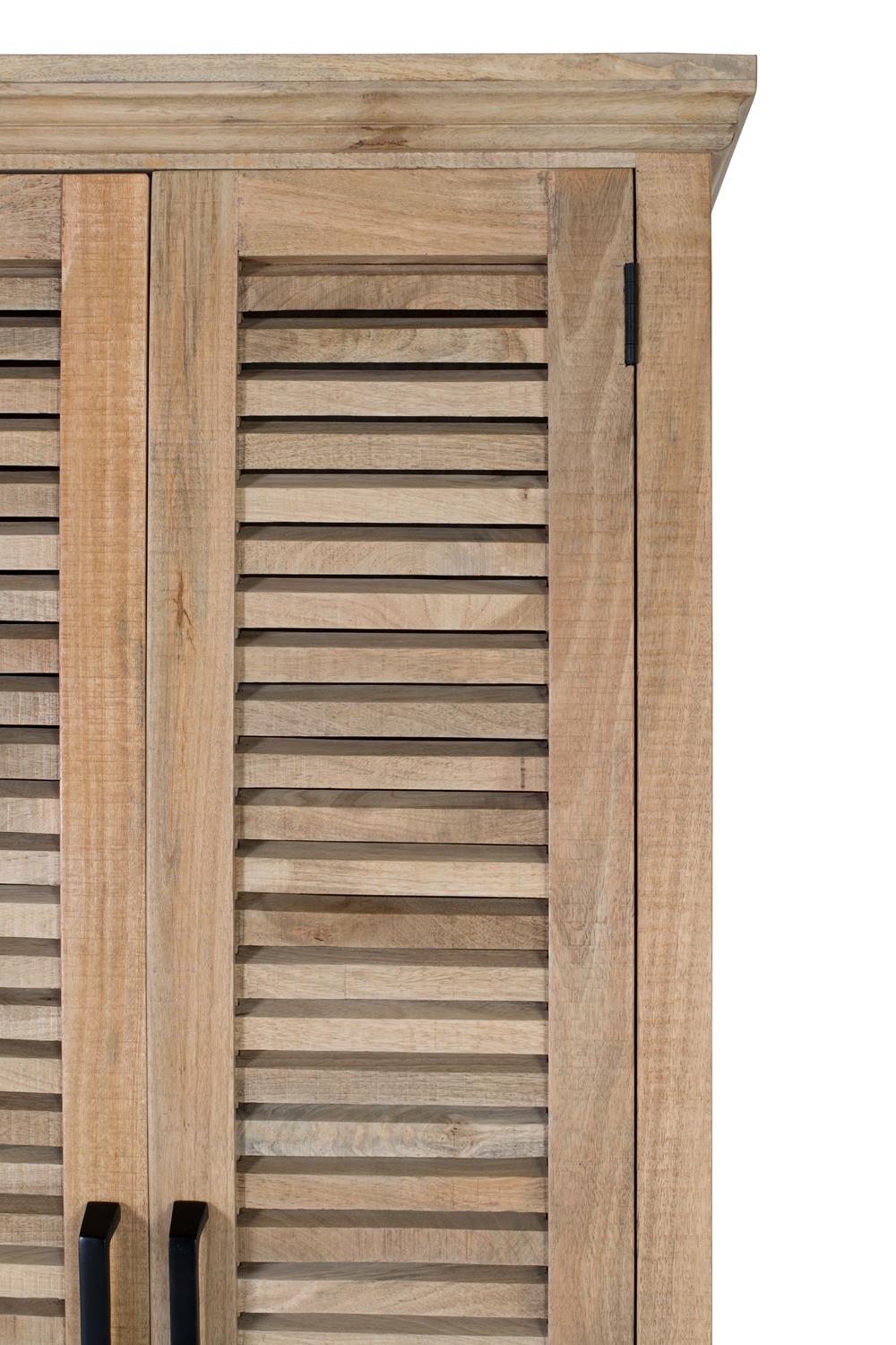 Armadio in legno di mango naturale