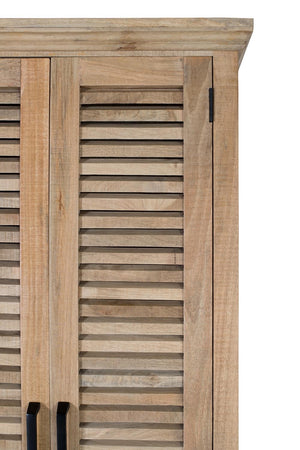 Armadio in legno di mango naturale