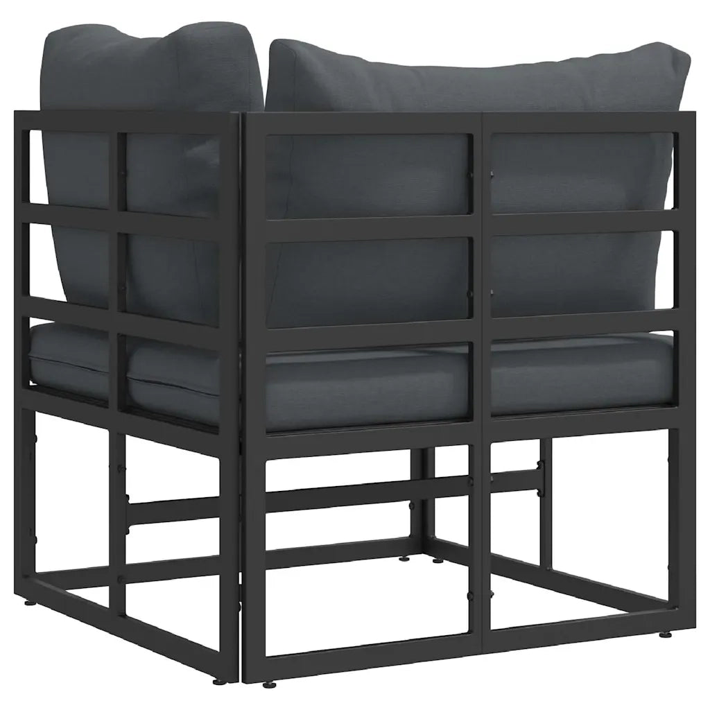 Mobili da Esterno Nero e antracite 71,5 x 71,5 x 71 cm Metallo CFW1897497