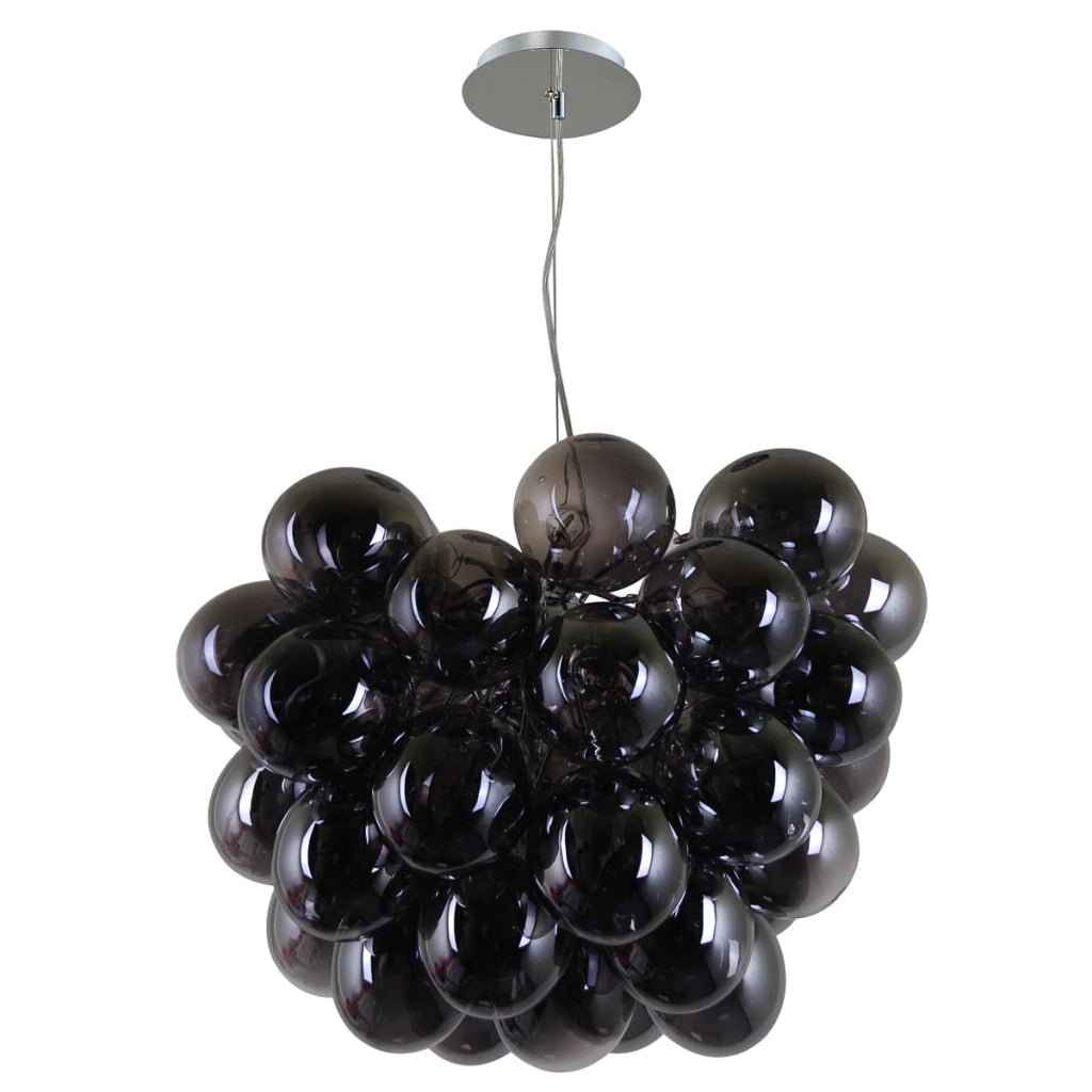 Italux Bento lampadario moderno cromo/nero 8xG9 PND-7273