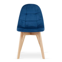 Valora NUUC CHAIR Comoda seduta in velluto blu navy per soggiorno