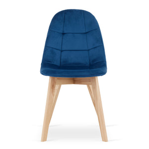 Valora NUUC CHAIR Comoda seduta in velluto blu navy per soggiorno
