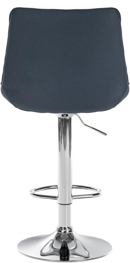 Sgabello Toni Tessuto grigio scuro,cromo