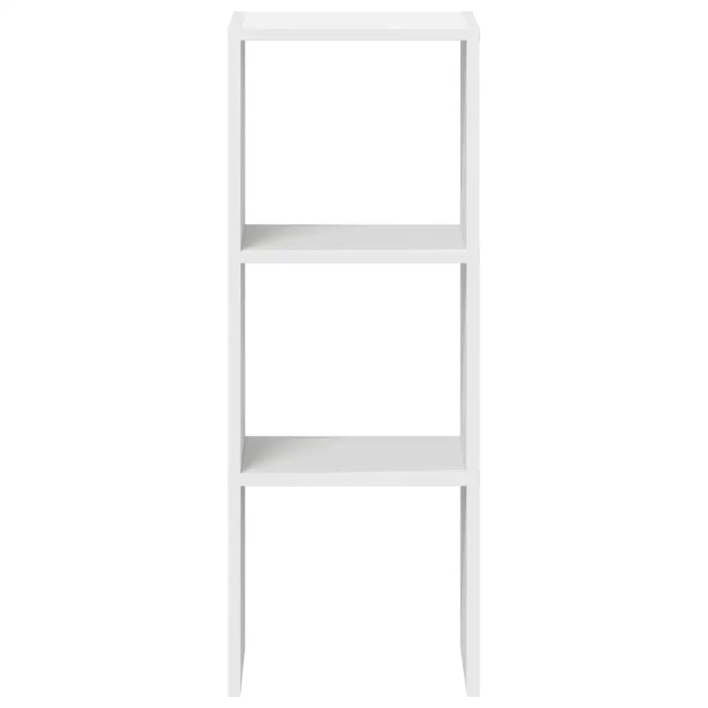 Libreria Impilabili Bianca 30x30x80 cm in Legno Multistrato