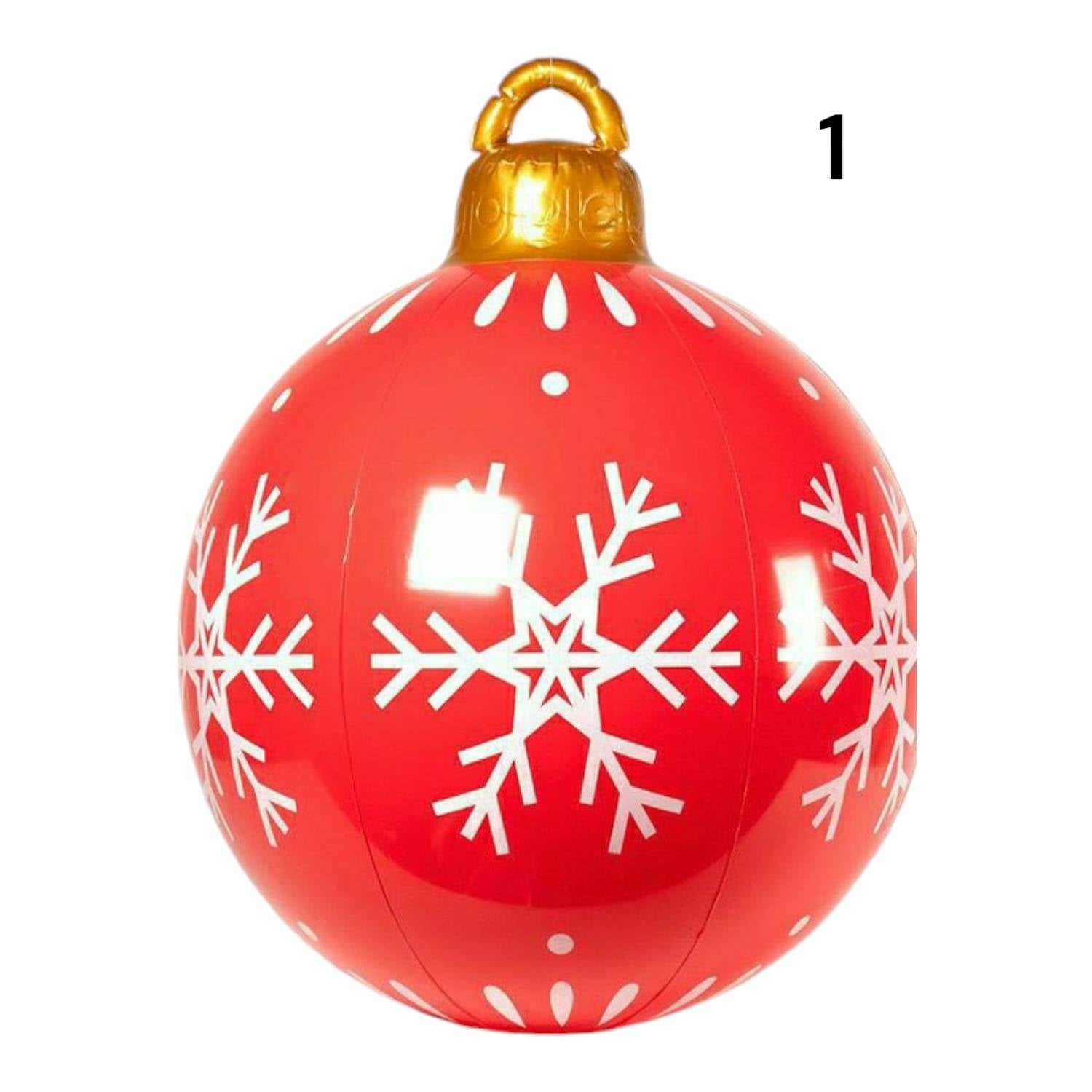 PALLA NATALIZIA GONFIABILE ROSSA