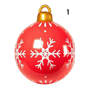 PALLA NATALIZIA GONFIABILE ROSSA