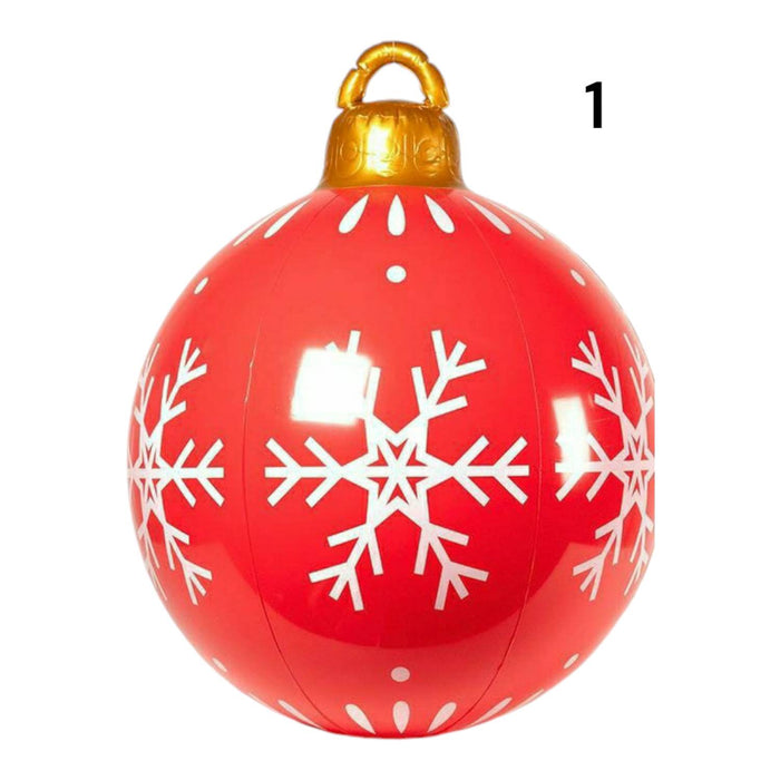 PALLA NATALIZIA GONFIABILE ROSSA