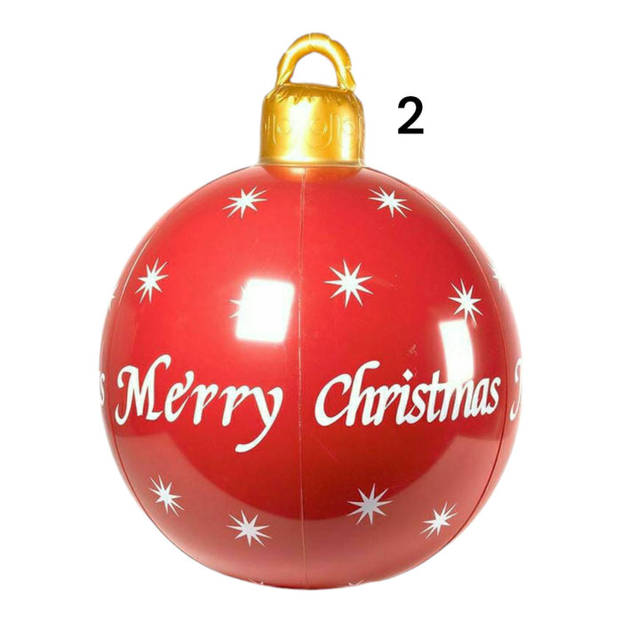 PALLA NATALIZIA GONFIABILE ROSSA