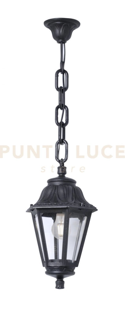ASTI SOSPENSIONE 1 LUCE ATTACCO E27 NERO IP55