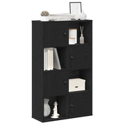 vidaXL Libreria Rovere Nero 60x24x101,5 cm in Legno Multistrato