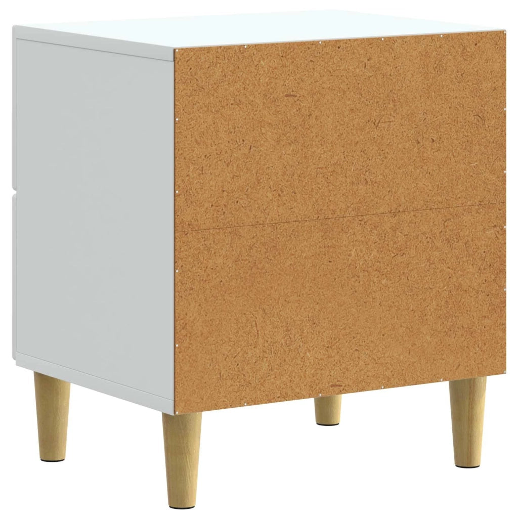 Set di 2 Comodini | Armadio da Notte | Mobiletto da notte con cassetto Bianco 43 x 34,5 x 48 cm