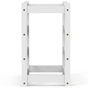 Porta Bottiglie Cantinetta Legno Bambù 4Piani 16 Scomparti 43x25 H43cm Casa Bar