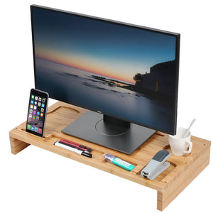 Mobiletto per Ufficio Rialzo Monitor TV PC Portatile Organizer Scrivania 60x30 H8cm