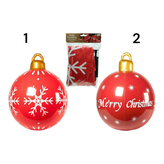 PALLA NATALIZIA GONFIABILE ROSSA