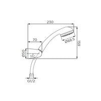 Gruppo duplex cromato ad 1 getto