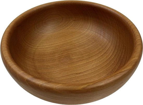 Scatola da servire in legno naturale - Bowl decorativa per frutta e insalata - Ciotola in legno rustica 24cm